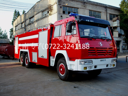 陜汽雙橋水罐消防車