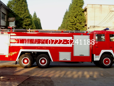 陜汽雙橋水罐消防車